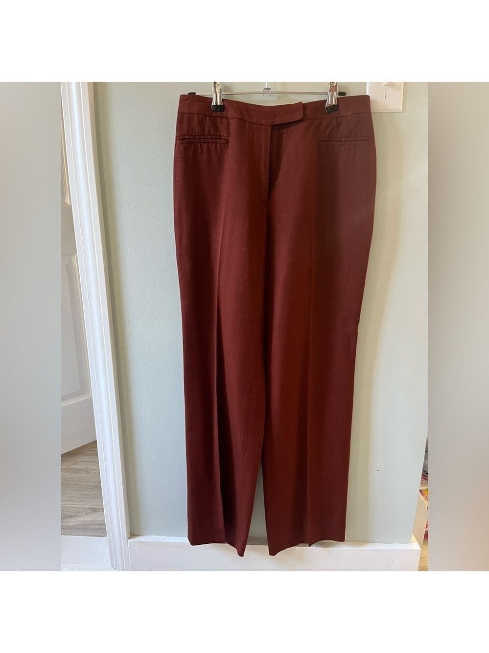VINTAGE Dolce & Gabbana Rich Maroon Brown Trouser Womens Dress Pants (modern 4)